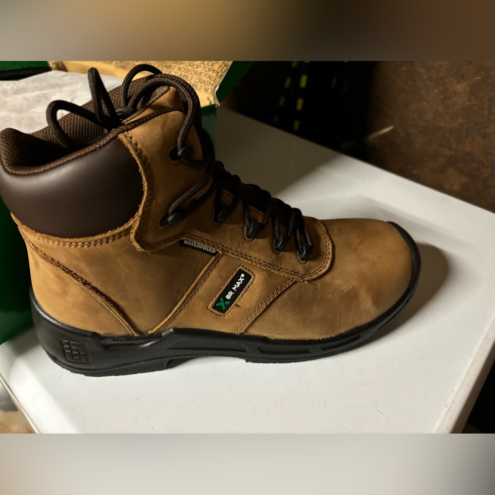 Mens New In Box SR Max Steel Toe Boots 10
